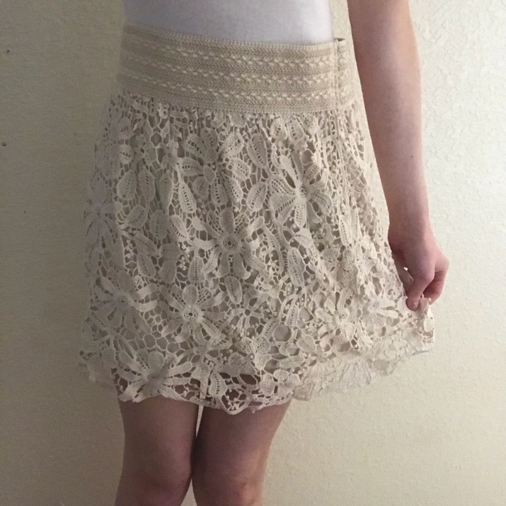 Floral Lace Forever 21 Skirt